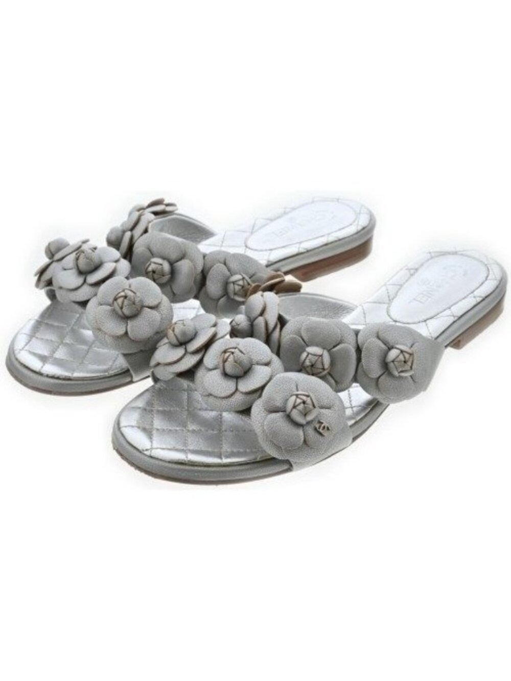 Chanel Sandals Silver